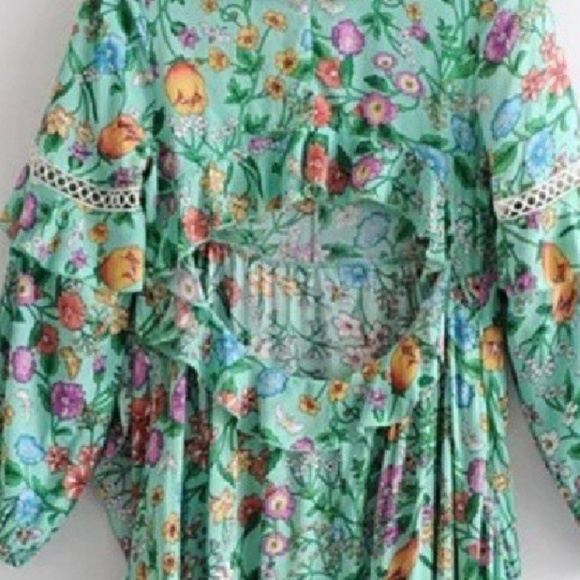 LAST ONE Flur Vineyard Asymmetrical Gown - Picture 4 of 8